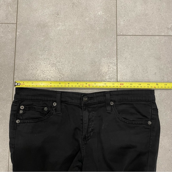 AG Adriano Goldschmied “Stevie” (slim, straight) black jeans, 28R - Picture 5 of 7